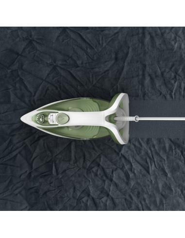 Tefal Easygliss Eco FV5781 Plancha vapor-seco Suela de Durilium Airglide 2800 W Blanco, Verde