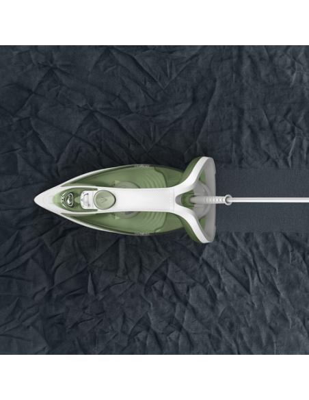 Tefal Easygliss Eco FV5781 Plancha vapor-seco Suela de Durilium Airglide 2800 W Blanco, Verde