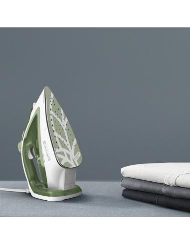 Tefal Easygliss Eco FV5781 Plancha vapor-seco Suela de Durilium Airglide 2800 W Blanco, Verde