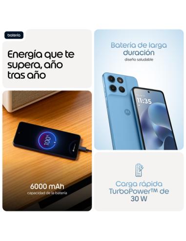 Motorola moto g17 power 17,1 cm (6.72") Ranura híbrida Dual SIM Android 15 USB Tipo C 4 GB 256 GB 6000 mAh Azul