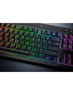 Razer BlackWidow V4 Low-Profile HyperSpeed teclado Juego USB + RF Wireless + Bluetooth QWERTY Internacional de EE.UU. Negro