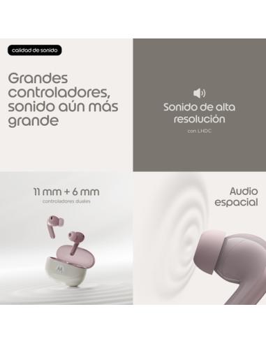 Motorola Moto Buds 2 Auriculares Inalámbrico Dentro de oído Llamadas/Música Bluetooth Violeta