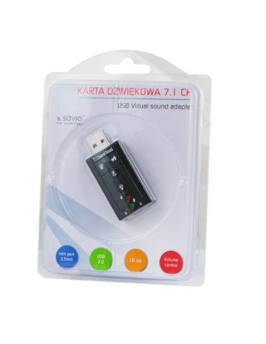 Savio AK-01 tarjeta de audio 7.1 canales USB