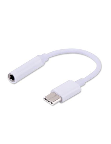 Savio AK-35 mobile phone cable White 0.12 m USB C 3.5mm cable de teléfono móvil Blanco 0,12 m 3,5mm