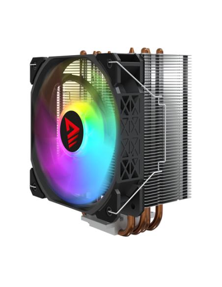 Savio SAVGCOVORTEXX2ARGB sistema de refrigeración para ordenador Conjunto de chips Refrigerador de aire 12 cm Negro 1 pieza(s)