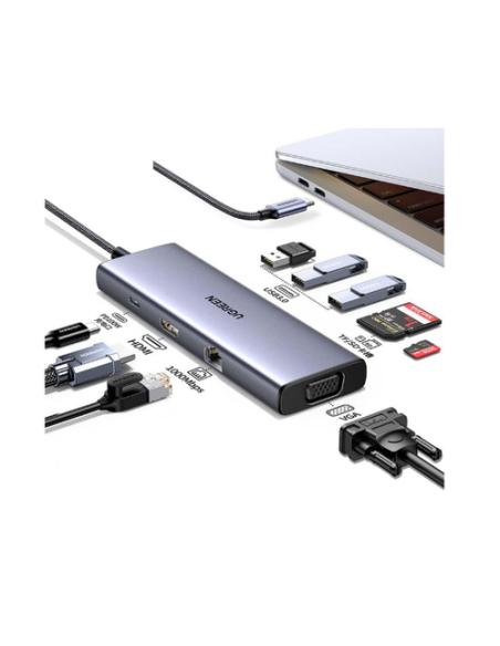 Ugreen Revodok USB-C 6-IN-1 Hub met 4K HDMI USB Tipo C 10000 Mbit/s