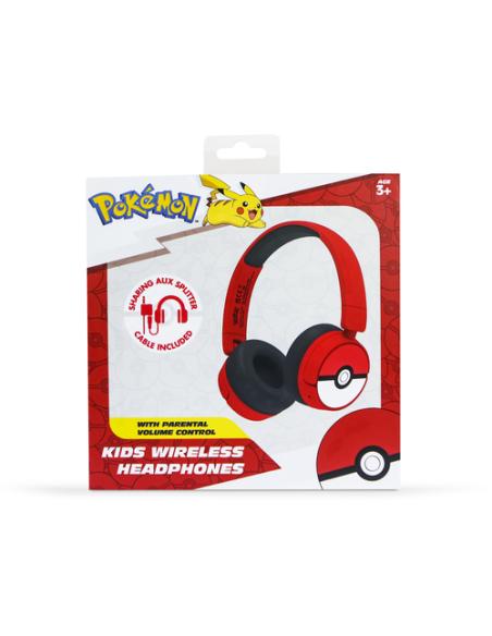 OTL Technologies Pokémon PK1000 auricular y casco Auriculares Inalámbrico y alámbrico Diadema Juego USB Tipo C Bluetooth Rojo, B
