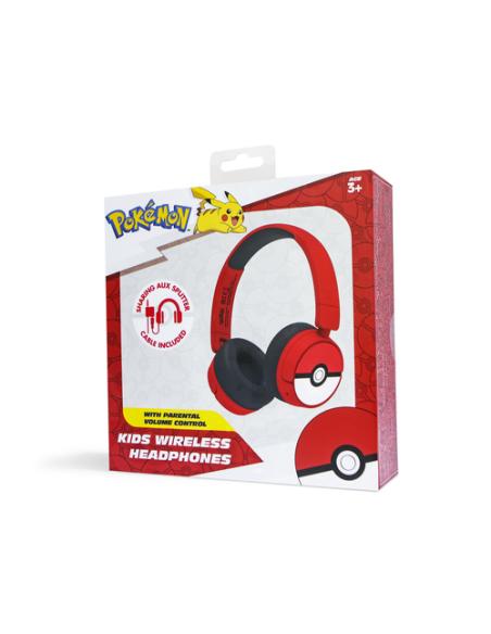 OTL Technologies Pokémon PK1000 auricular y casco Auriculares Inalámbrico y alámbrico Diadema Juego USB Tipo C Bluetooth Rojo, B