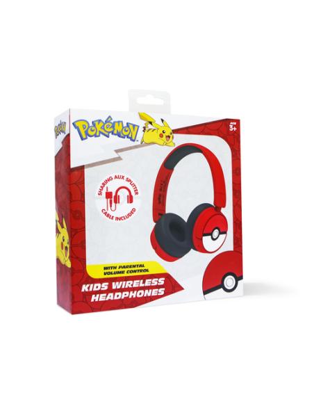 OTL Technologies Pokémon PK1000 auricular y casco Auriculares Inalámbrico y alámbrico Diadema Juego USB Tipo C Bluetooth Rojo, B