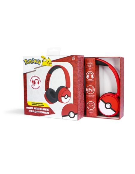 OTL Technologies Pokémon PK1000 auricular y casco Auriculares Inalámbrico y alámbrico Diadema Juego USB Tipo C Bluetooth Rojo, B
