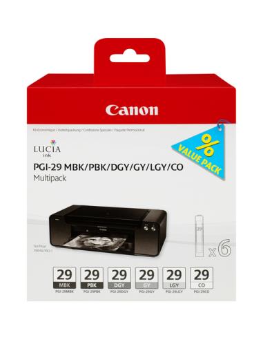 Canon 4868B018 cartucho de tinta Original Negro, Gris Oscuro, Gris, Gris claro, Negro mate, Foto negro