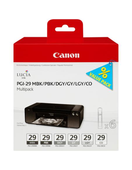 Canon 4868B018 cartucho de tinta Original Negro, Gris Oscuro, Gris, Gris claro, Negro mate, Foto negro