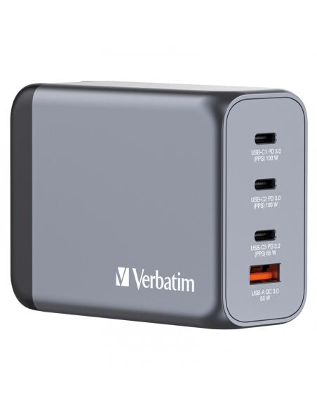 Verbatim GNC-200 Universal Negro, Gris Corriente alterna Carga rápida Interior
