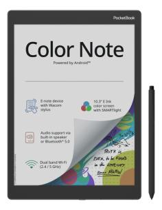 PocketBook Color Note lectore de e-book Pantalla táctil 32 GB Wifi Negro, Azul