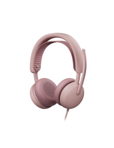 Logitech Zone Wired 2 Auriculares Alámbrico Diadema Llamadas/Música USB Type-C / USB Type-A Rosa