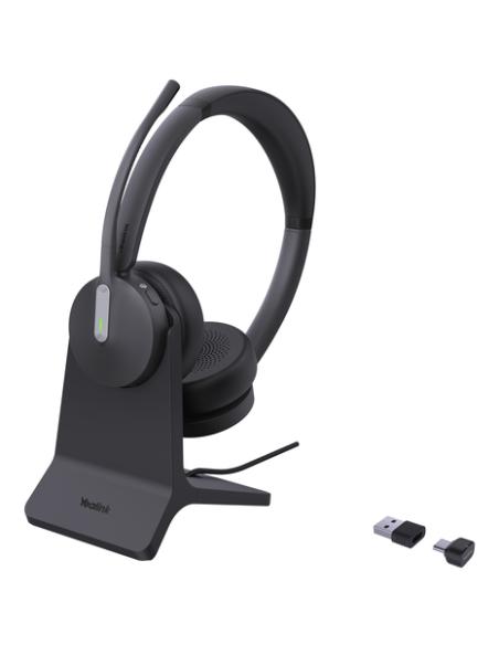 Yealink BH70 Dual with Stand USB-C/A Headset Auriculares Inalámbrico Diadema Oficina/Centro de llamadas USB tipo A Bluetooth Bas