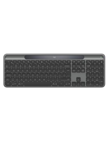 Logitech Signature Slim Solar + K980 teclado Universal RF Wireless + Bluetooth QWERTY Inglés internacional Grafito