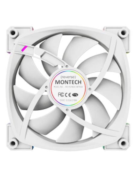 Montech RX120 PWM Carcasa del ordenador Ventilador 12 cm Blanco 1 pieza(s)