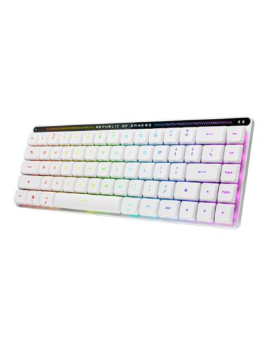 ASUS ROG Falchion RX Low Profile teclado Juego USB + RF Wireless + Bluetooth QWERTZ Blanco