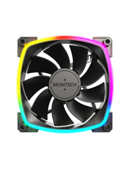 Montech RX120 PWM Carcasa del ordenador Ventilador 12 cm Negro 1 pieza(s)