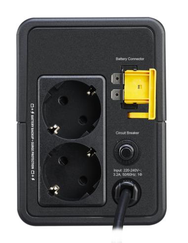APC BVX700LI-GR sistema de alimentación ininterrumpida (UPS) Línea interactiva 0,7 kVA 360 W 2 salidas AC