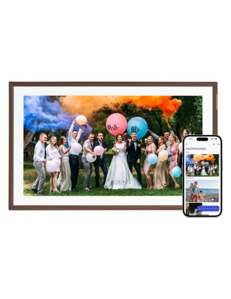 Arzopa D15 marco fotográfico digital Marrón 39,6 cm (15.6") Pantalla táctil