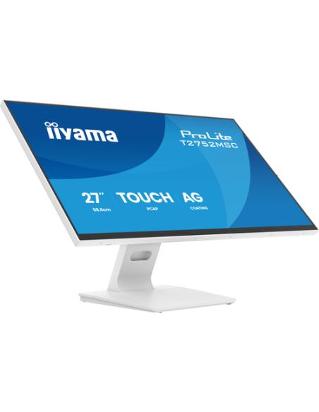 iiyama ProLite T2752MSC-W1AG pantalla para PC 68,6 cm (27") 1920 x 1080 Pixeles Full HD LCD Pantalla táctil Blanco