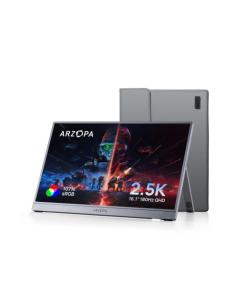 MONITOR PORTATIL ARZOPA Z3FC / 16.1" / 2.5K QHD / PANEL IPS / 180 HZ / FREESYNC / HDR10 / PANTALLA EXTERNA USB-C / MINI HDMI / A 2