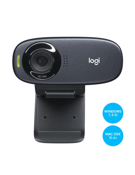 Logitech 960-001065 cámara web 5 MP 1280 x 720 Pixeles USB Negro