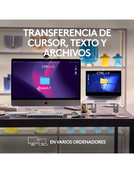 Logitech MX Master 3S for Mac ratón Oficina Mano derecha Bluetooth Laser 8000 DPI
