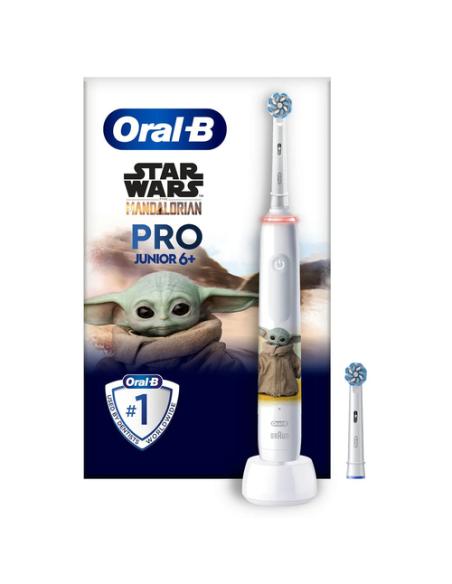 Oral-B PRO 14876674 cepillo eléctrico para dientes Niño Cepillo dental giratorio Multicolor, Blanco