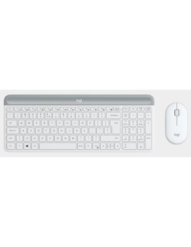 Logitech 920-009199 teclado Ratón incluido Oficina RF inalámbrico Español Blanco