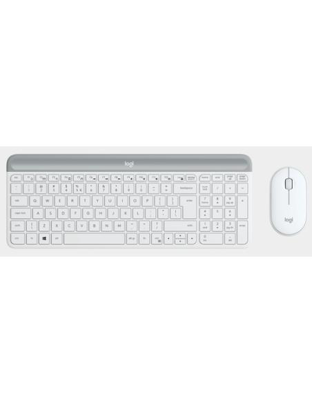 Logitech 920-009199 teclado Ratón incluido Oficina RF inalámbrico Español Blanco
