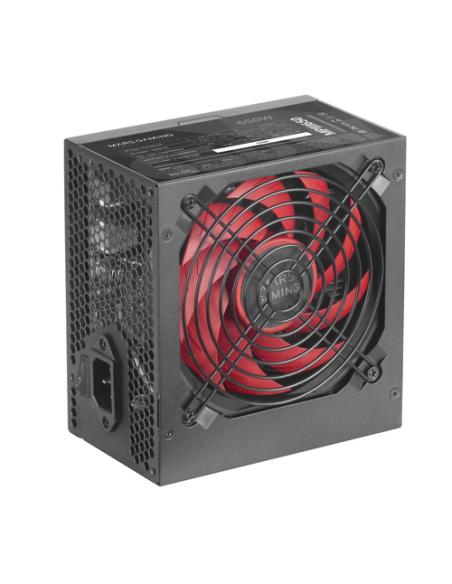 Mars Gaming MPIII650, Fuente Alimentación PC ATX 650W, 5 Años de Garantía, 85% Eficiencia, Sistema Digital APFC, Ventilador FDB 