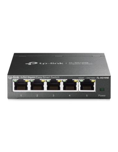 TP-Link TL-SG105E switch Gestionado L2 Gigabit Ethernet (10/100/1000) Negro