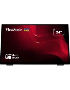 Viewsonic TD2465 pantalla de señalización Panel plano interactivo 61 cm (24") LED 250 cd / m² Full HD Negro Pantalla táctil