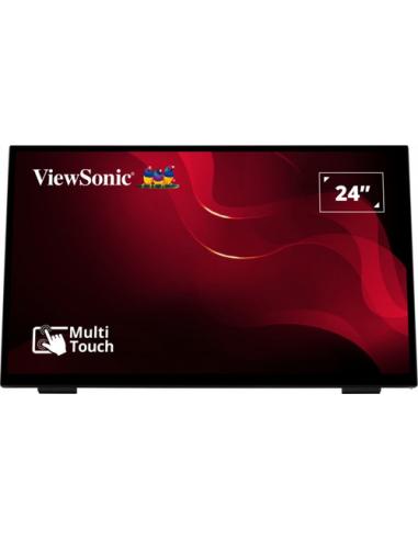 Viewsonic TD2465 pantalla de señalización Panel plano interactivo 61 cm (24") LED 250 cd / m² Full HD Negro Pantalla táctil