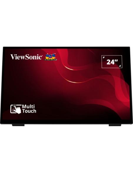 Viewsonic TD2465 pantalla de señalización Panel plano interactivo 61 cm (24") LED 250 cd / m² Full HD Negro Pantalla táctil