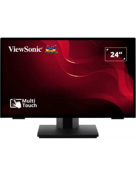 Viewsonic TD2465 pantalla de señalización Panel plano interactivo 61 cm (24") LED 250 cd / m² Full HD Negro Pantalla táctil