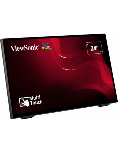 Viewsonic TD2465 pantalla de señalización Panel plano interactivo 61 cm (24") LED 250 cd / m² Full HD Negro Pantalla táctil