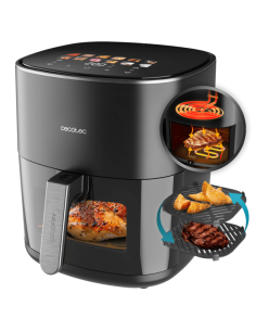 FREIDORA AIRE CECOTEC CECOFRY&GRILL DUOHEAT 6500 / 6.5L / 2200W / A01_EU01_100500 - A90_EU01_100500