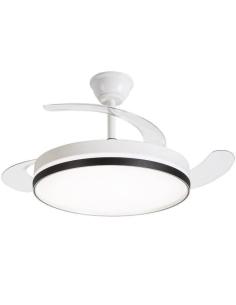 VENTILADOR DE TECHO DAEWOO DW5009 BLANCO / 42" (106 CM) / ASPAS RETRACTILES / LED 35W REGULABLE / MOTOR 30W / 6 VELOCIDADES / CO