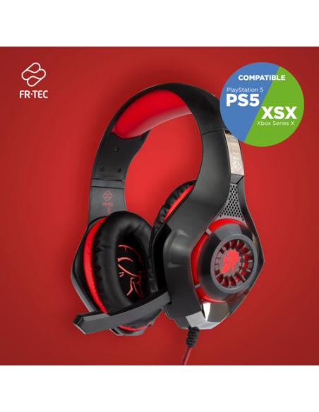 Blade FT2005 auricular y casco Auriculares Alámbrico Diadema Juego Negro, Rojo