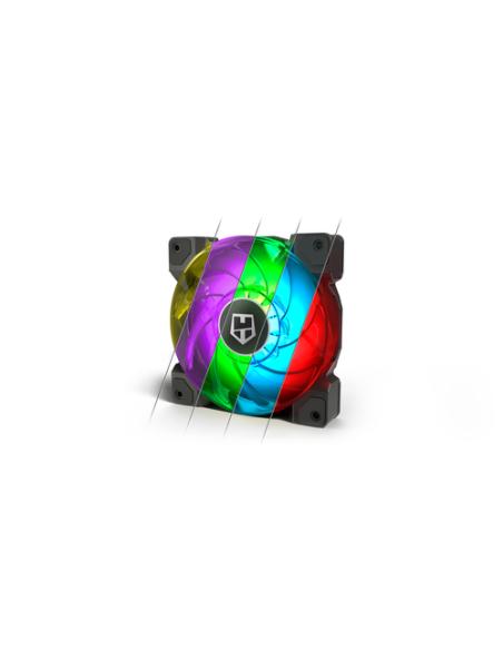 NOX H-SYNC Carcasa del ordenador Ventilador 12 cm Negro, Transparente