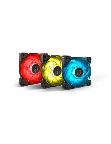 NOX H-SYNC Carcasa del ordenador Ventilador 12 cm Negro, Transparente