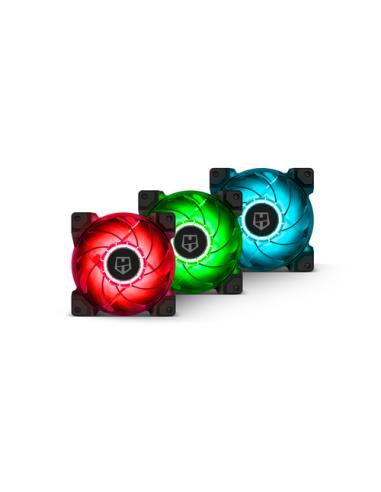 NOX H-SYNC Carcasa del ordenador Ventilador 12 cm Negro, Transparente