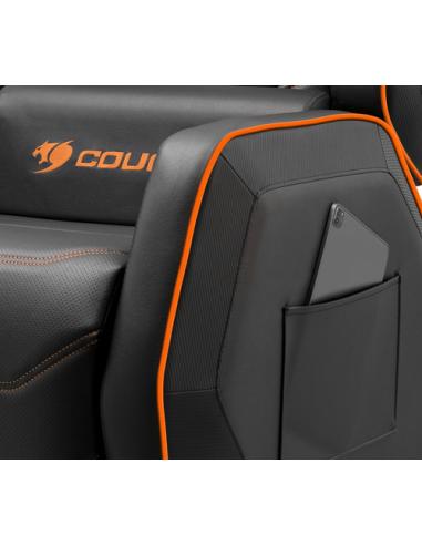 COUGAR CGR-RGS Butaca para jugar Asiento acolchado Negro, Naranja