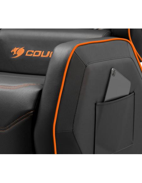 COUGAR CGR-RGS Butaca para jugar Asiento acolchado Negro, Naranja