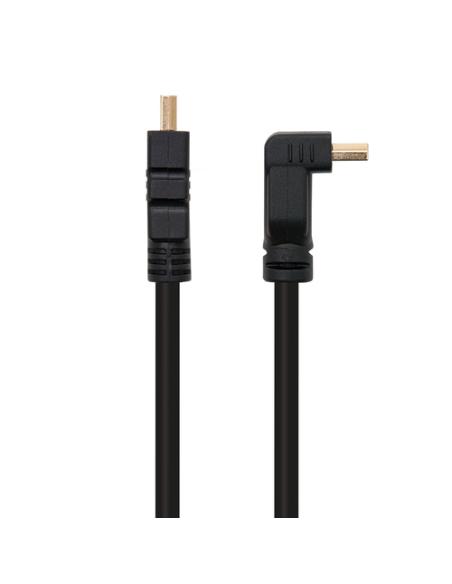 Nanocable CABLE HDMI ACODADO V1.4 (ALTA VELOCIDAD / HEC), A/M-A/M, 1.8 M