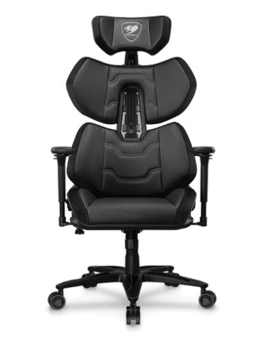 COUGAR Terminator Elite Silla para videojuegos de PC Asiento acolchado Negro, Plata